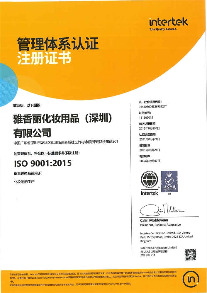 ISO9001：2015 中文